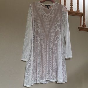 BCBG White lace frock dress